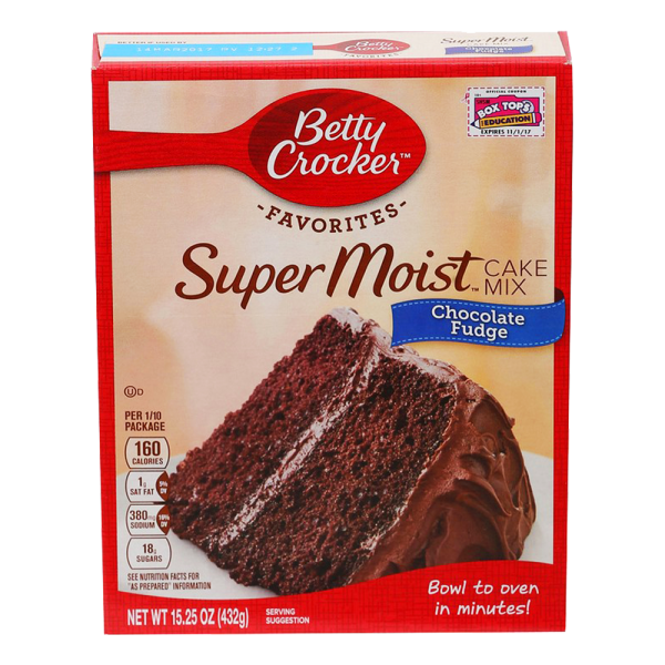 Betty Crocker Cake Mix Chocolate Fudge