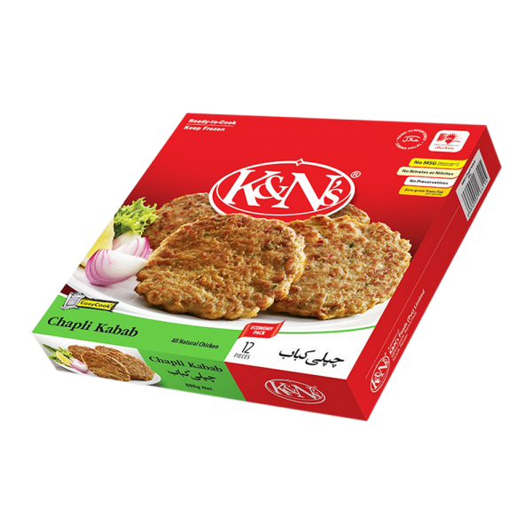 K&N's Chapli Kabab 12 Pcs 888 gm