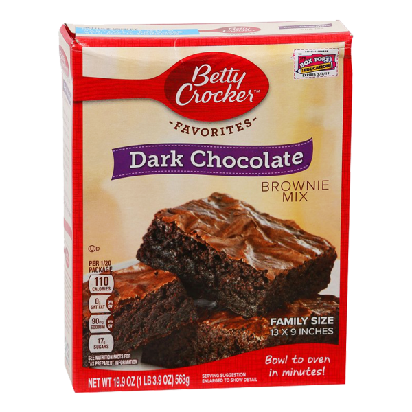 Betty Crocker Brownie Mix Dark Chocolate Fudge 563 gm