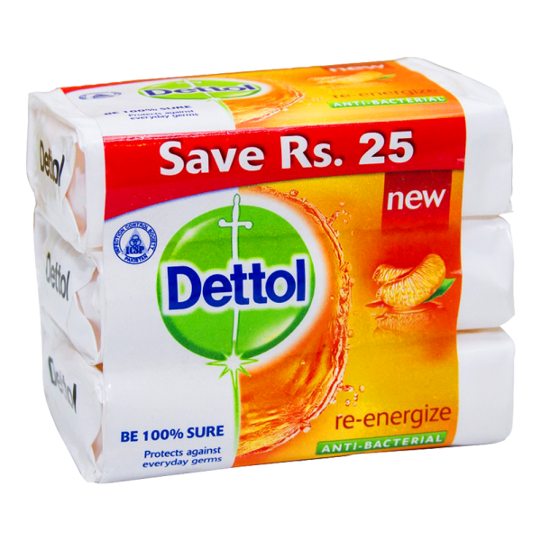 Dettol Soap Re-Energize 3In1 100 gm