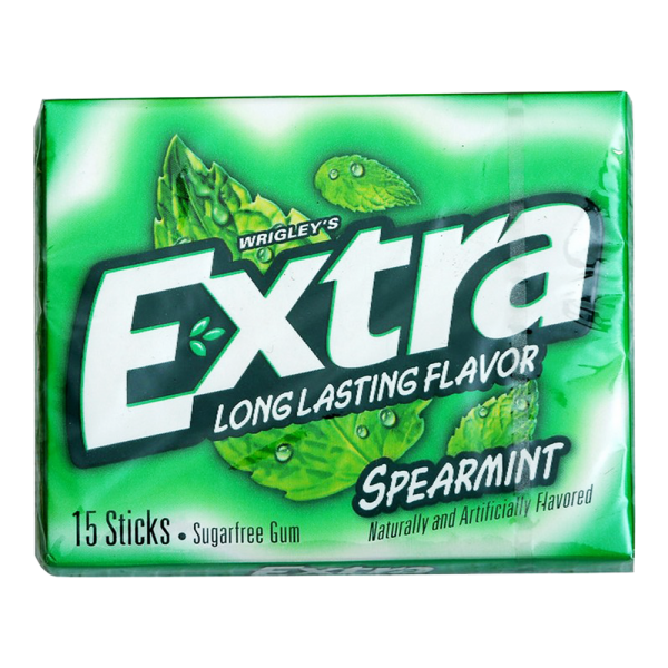 Wrigley's Extra Gum Spearmint 15 Sticks