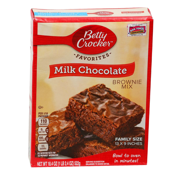 Betty Crocker Milk Chocolate Brownie Mix 522 gm