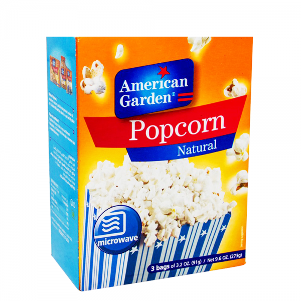 American Garden Pop Corn Natural 273 gm