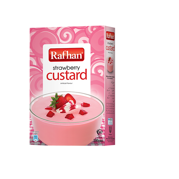 Rafhan Custard Strawberry 285gm