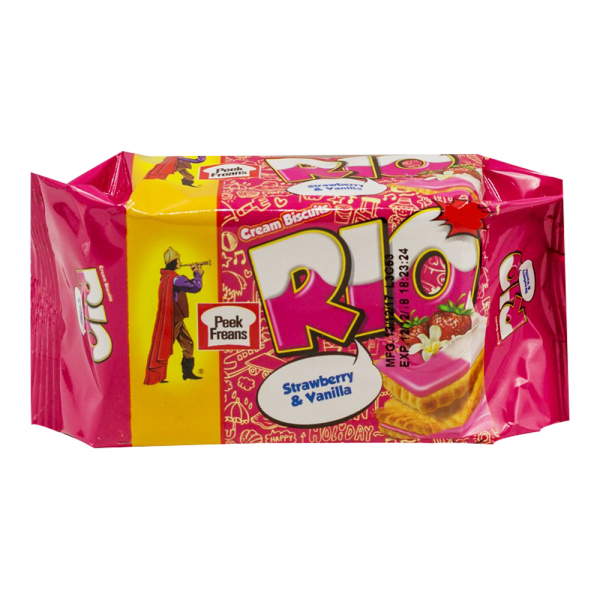 Peek Freans Rio Strawberry N Vanilla Biscuits 64 gm