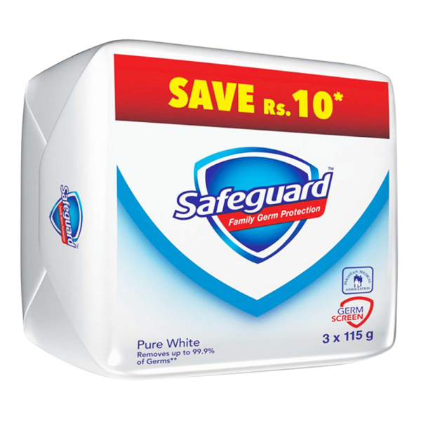 Safeguard Soap Family Pack Pure White 3X115 gm