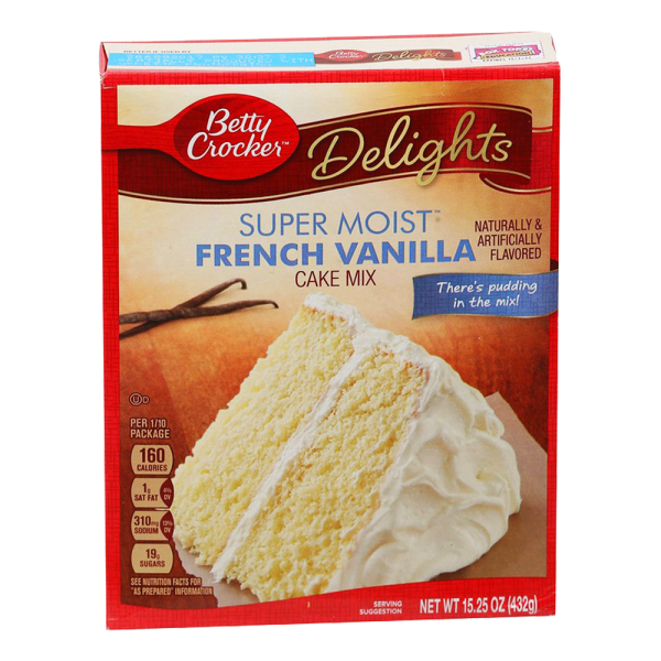 Betty Crocker Cake Mix French Vanilla 432 gm