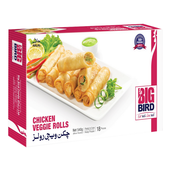 Big Bird Chicken Veggie Roll 540 gm