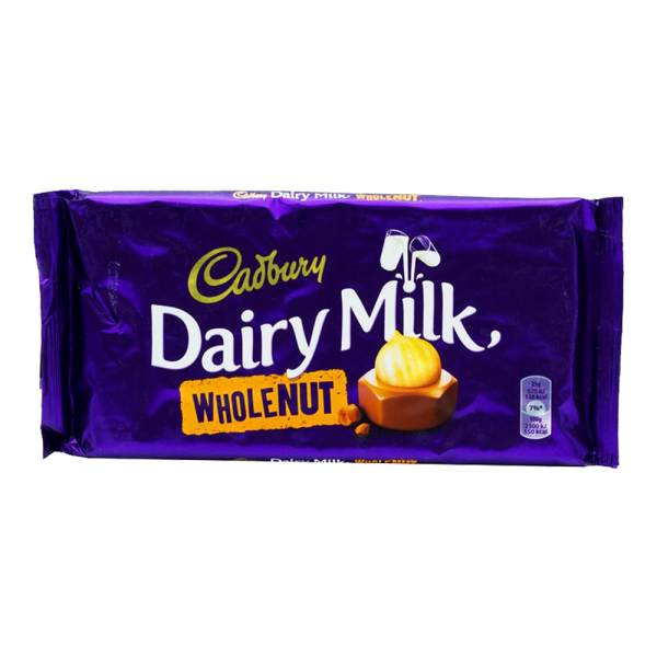 Cadbury Dairy Milk Chocolate Whole Nut 200 gm