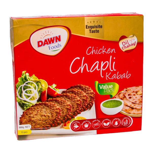 Dawn Chicken Chapli Kabab 12 Pcs 888 gm