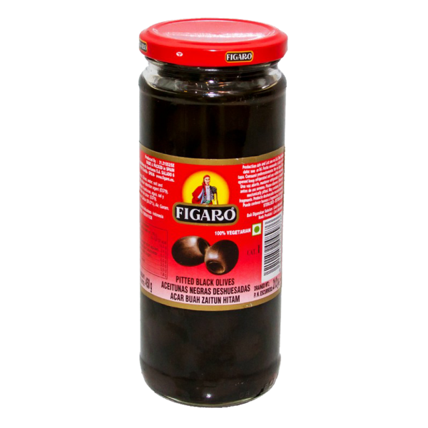 Figaro Olives Black Pitted 450 gm