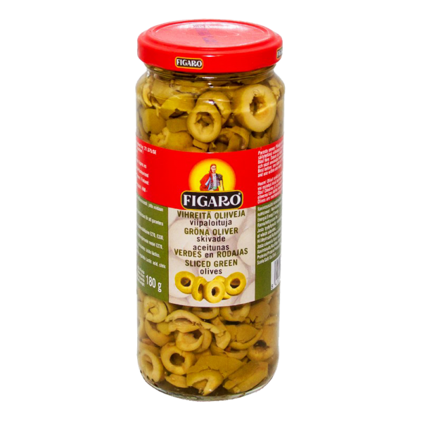 Figaro Olives Green Sliced 340 gm