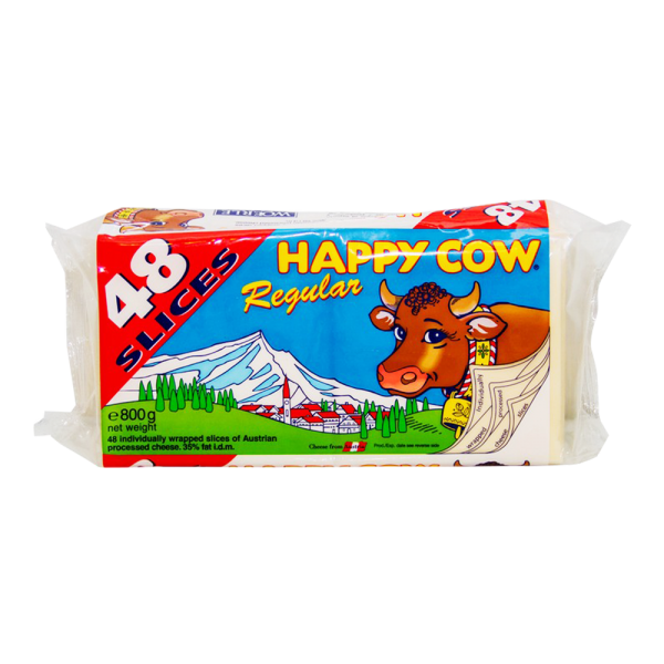 Happy Cow Cheese Regular 48 Slices 800 gm