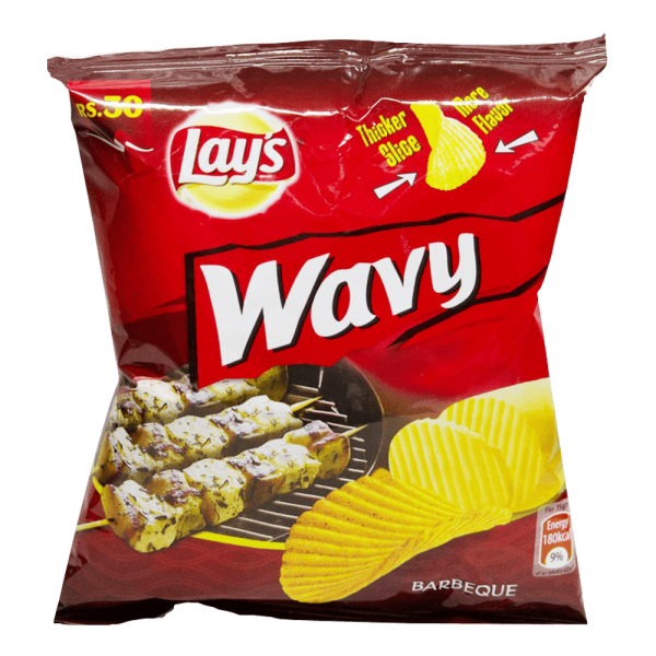 Lays Wavy Chips Barbeque 35 gm