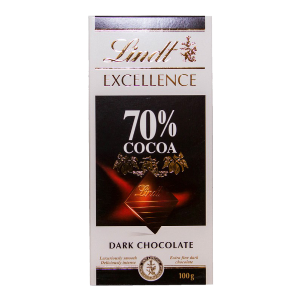 Lindt Excellence Dark Chocolate 70% Cocoa 100 gm