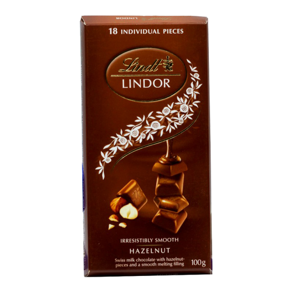 Lindt Lindor Chocolate Hazelnut 100 gm