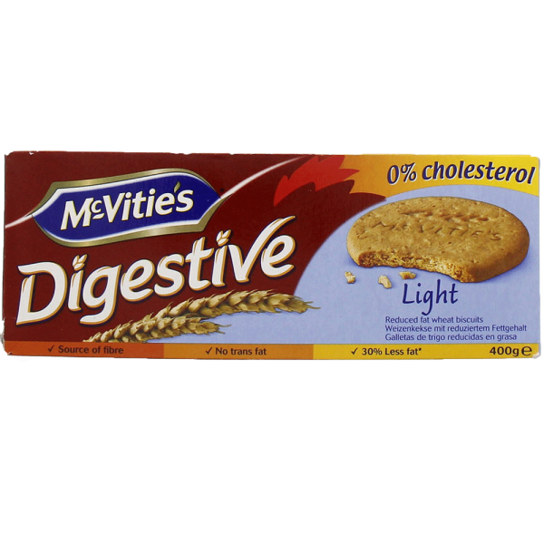 Mcvities Biscuits Digestive Light 400 gm