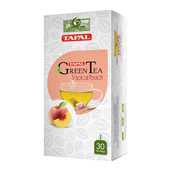 Tapal Green Tea Tropical Peach 30 Bags 45 gm